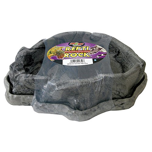 Zoo Med WFC-50E Repti Rock Combo Dish, XL, 2-teiliger Futternapf für Reptilien von Zoo Med