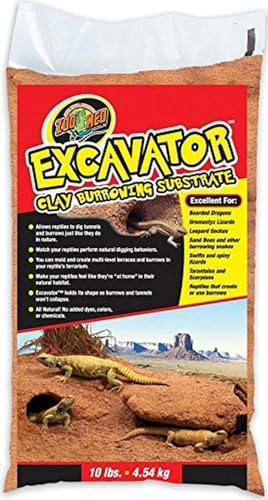 Zoo Med XR-10E Excavator Clay Burrowing Substrate, 4.5 kg, Bodensubstrat für grabende Reptilien von Croci