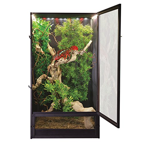 Zoomed NT-15E ReptiBreeze Deluxe 41 x 41 x 76 cm - Alumnium-Gaze-Terrarium inklusiv LED-Beleuchtung von Zoo Med