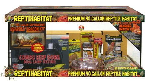 Zoomed Reptihabitat Kit Bartagambien Reptil Amphibien 91 x 46 x 46 cm von Zoo Med