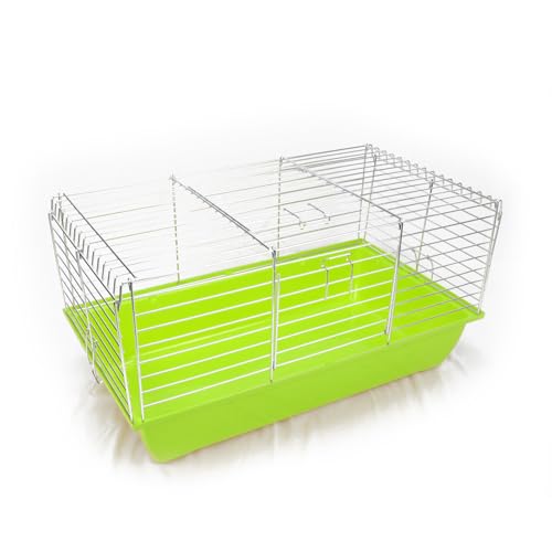Hasenkäfig komplett L Lime grün70x40x37cm Käfig Nagetiere Hase Rabbit Kanninchen NEU von ZooPaul