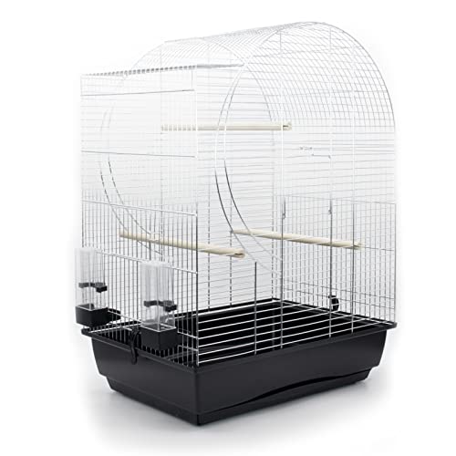 Vogelkäfig Elisabeth 72x54x38cm Chrome/schwarz Vogelhaus Kanarien Wellensittich Käfig Voliere Vogelkäfig Elisabeth 72x54x38cm Chrome/schwarz Vogelhaus Kanarien Wellensittich Käfig Voliere von ZooPaul