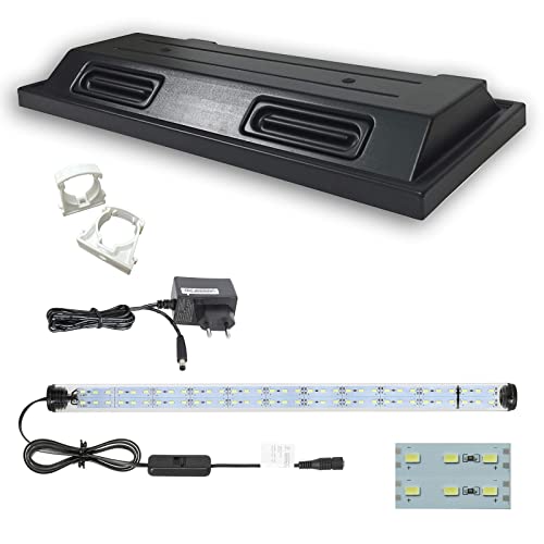 ZooPaul Aquarium Terrarium Abdeckung 120x40cm 1x LED Tube doppelt Lampe Beleuchtung Deckel von ZooPaul