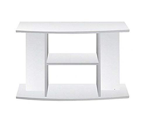 ZooPaul Aquarium Unterschrank Budget 80 x 35 x 60 cm mit gewölbter Frontscheibe Weiß von ZooPaul