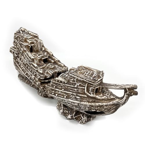 ZooPaul Deko Aquarium Boot 2 teilig RIESIG XXL Höhle Wrack Fische Keramik Dekoration Schiff Neuware ZooPaul Deko Aquarium Boot 2 teilig RIESIG XXL Höhle Wrack Fische Keramik Dekoration Schiff Neuware von ZooPaul