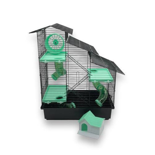 ZooPaul Hamsterkäfig XXL mit Zubehör grün schwarz Maus Nager Käfig Burg Treppe Tunnelsystem ZooPaul Hamsterkäfig XXL mit Zubehör grün schwarz Maus Nager Käfig Burg Treppe Tunnelsystem von ZooPaul