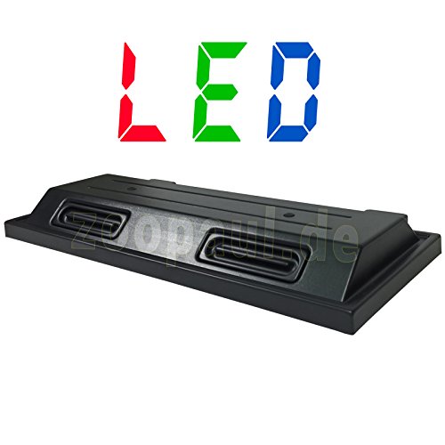 ZooPaul LED 80x35 cm Aquarium Terrarium Abdeckung Beleuchtung Deckel schwarz Lux von ZooPaul