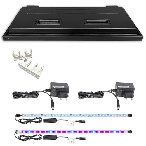 ZooPaul MLineLEDAbdeckung (100x40cm 2X LED Pflanze + weiß) von ZooPaul