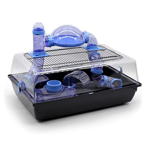 ZooPaul Nagerkäfig Hamsterkäfig Mäusekäfig mit Zubehör Nager Maus Hamster blau ZooPaul Nagerkäfig Hamsterkäfig Mäusekäfig mit Zubehör Nager Maus Hamster blau von ZooPaul