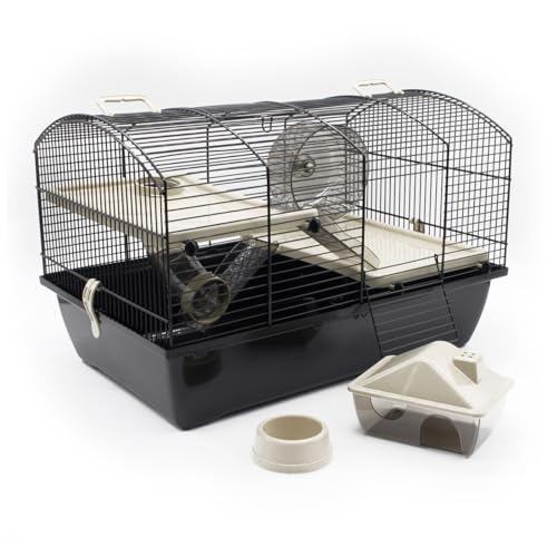 Nagerkäfig Victor 2+ Beige 51x33x33 cm Hamster Maus Rennmaus Käfig Zubehör NEU Spielzeug von ZooPaul