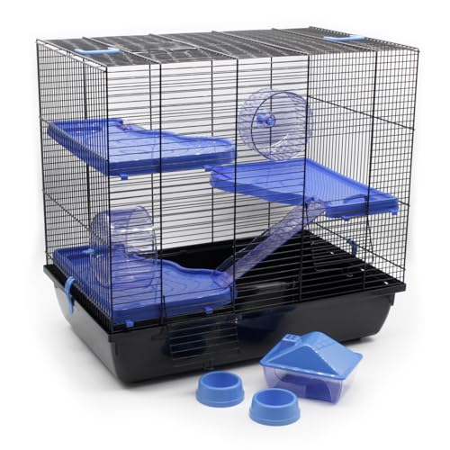 ZooPaul Premium Nagerkäfig XXL Kleintiere blau inkl. Zubehör 60x36x54 cm Maus Hamsterkäfig ZooPaul Premium Nagerkäfig XXL Kleintiere blau inkl. Zubehör 60x36x54 cm Maus Hamsterkäfig von ZooPaul