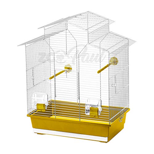 ZooPaul Vogelkäfig IZA 2 II gelb 52x30x60 cm (L/B/H) von ZooPaul