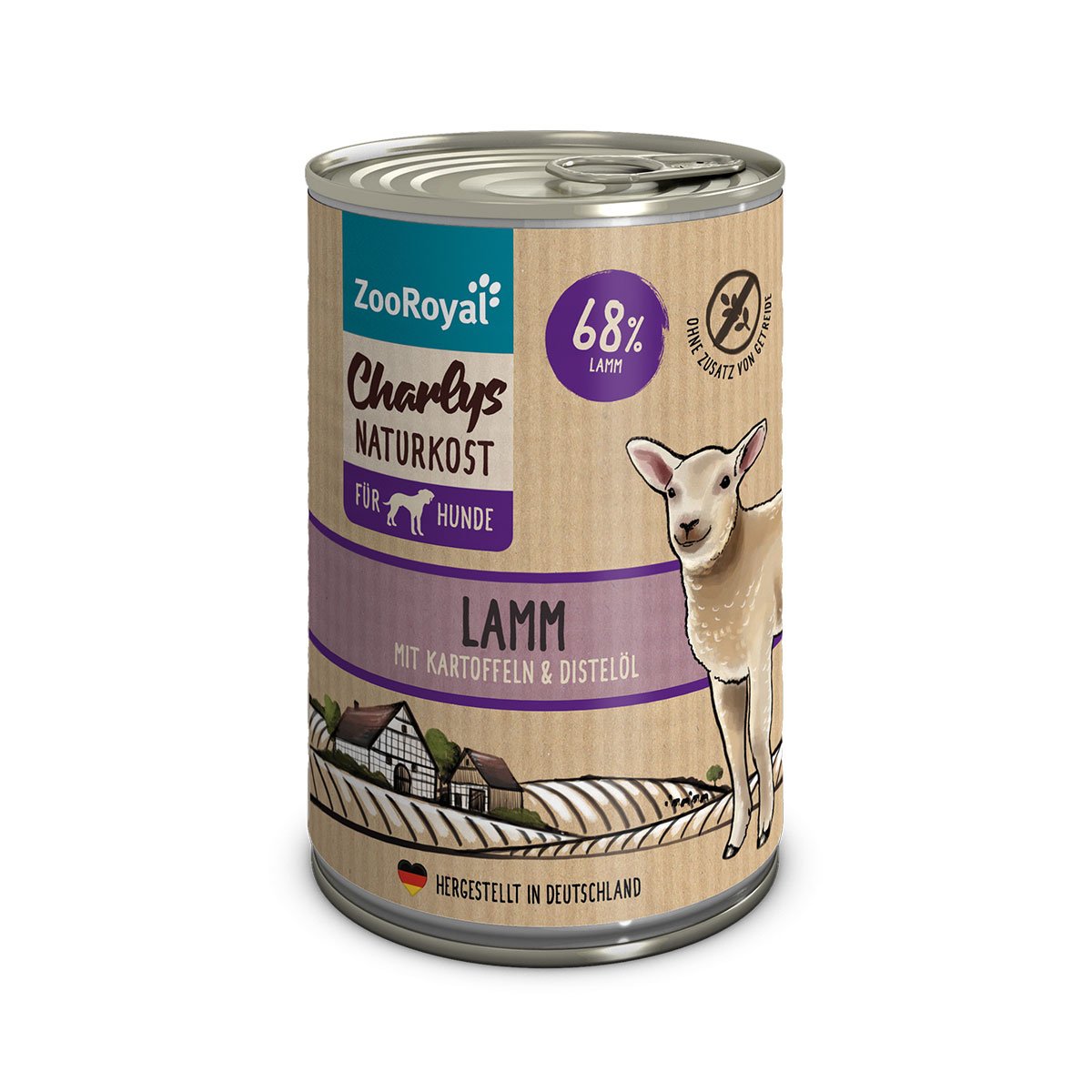 ZooRoyal Charlys Naturkost Lamm mit Kartoffeln & Distelöl 400g ZooRoyal Charlys Naturkost Lamm mit Kartoffeln & Distelöl 400g von ZooRoyal Charlys Naturkost