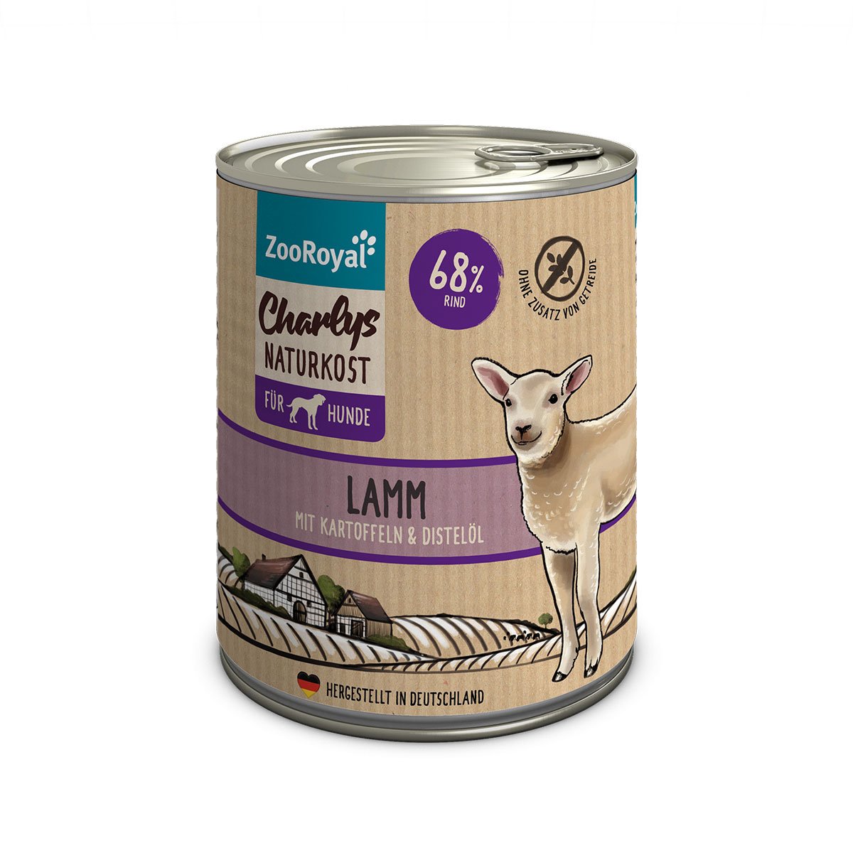 ZooRoyal Charlys Naturkost Lamm mit Kartoffeln & Distelöl 800g ZooRoyal Charlys Naturkost Lamm mit Kartoffeln & Distelöl 800g von ZooRoyal Charlys Naturkost