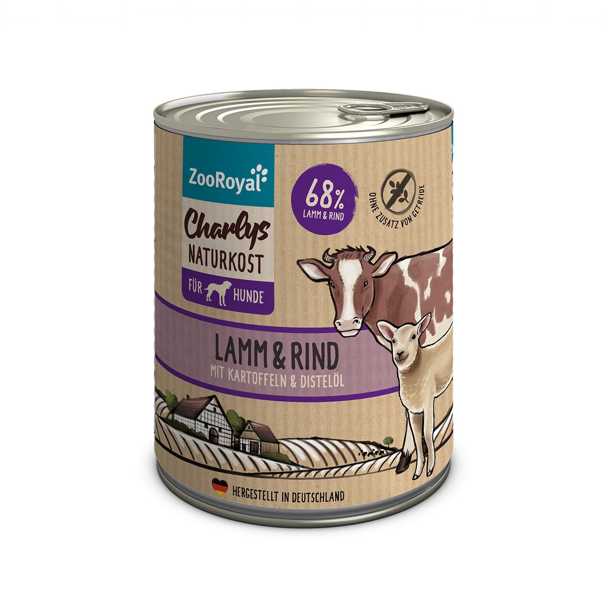 ZooRoyal Charlys Naturkost Lamm & Rind mit Kartoffeln & Distelöl 800g ZooRoyal Charlys Naturkost Lamm & Rind mit Kartoffeln & Distelöl 800g von ZooRoyal Charlys Naturkost