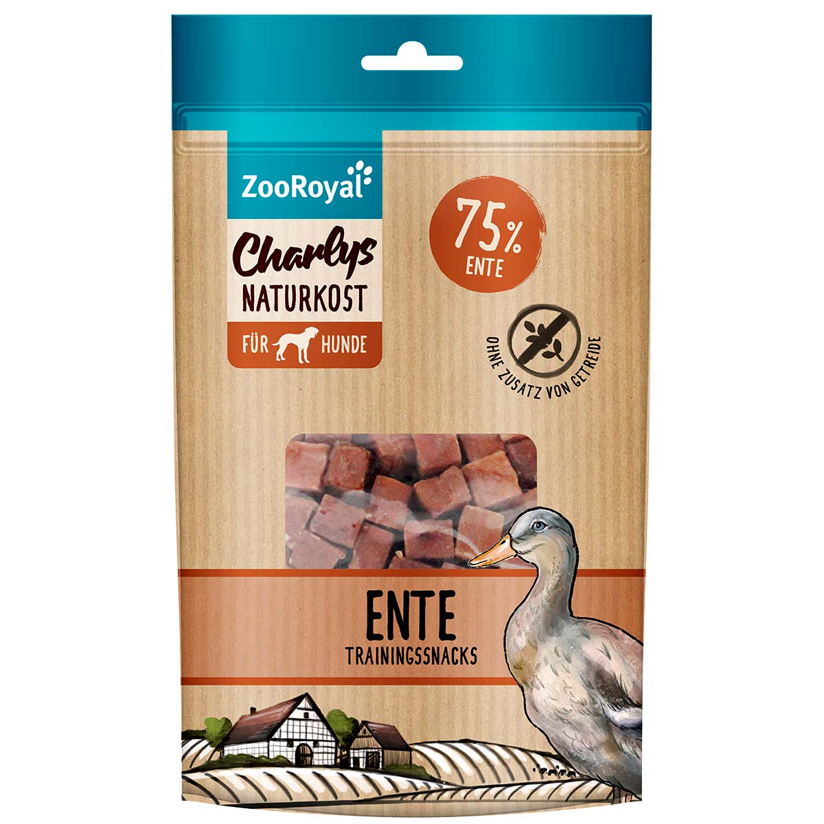 ZooRoyal Charlys Naturkost Trainingssnack Ente 100g von ZooRoyal Charlys Naturkost