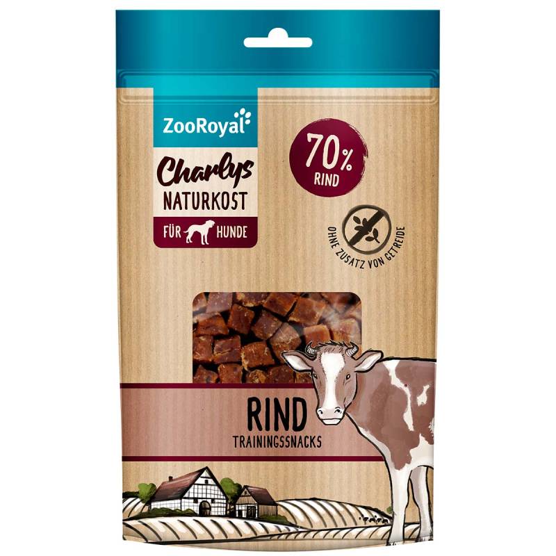 ZooRoyal Charlys Naturkost Trainingssnack Rind 100g von ZooRoyal Charlys Naturkost