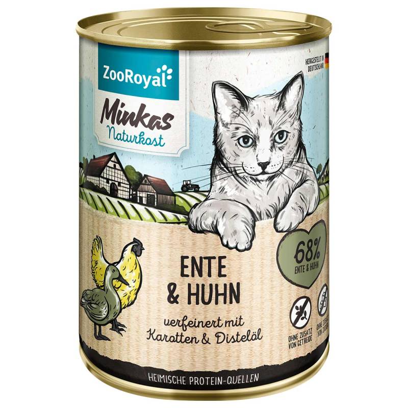 ZooRoyal Minkas Ente und Huhn mit Karotten 12x400g von ZooRoyal Minkas Naturkost