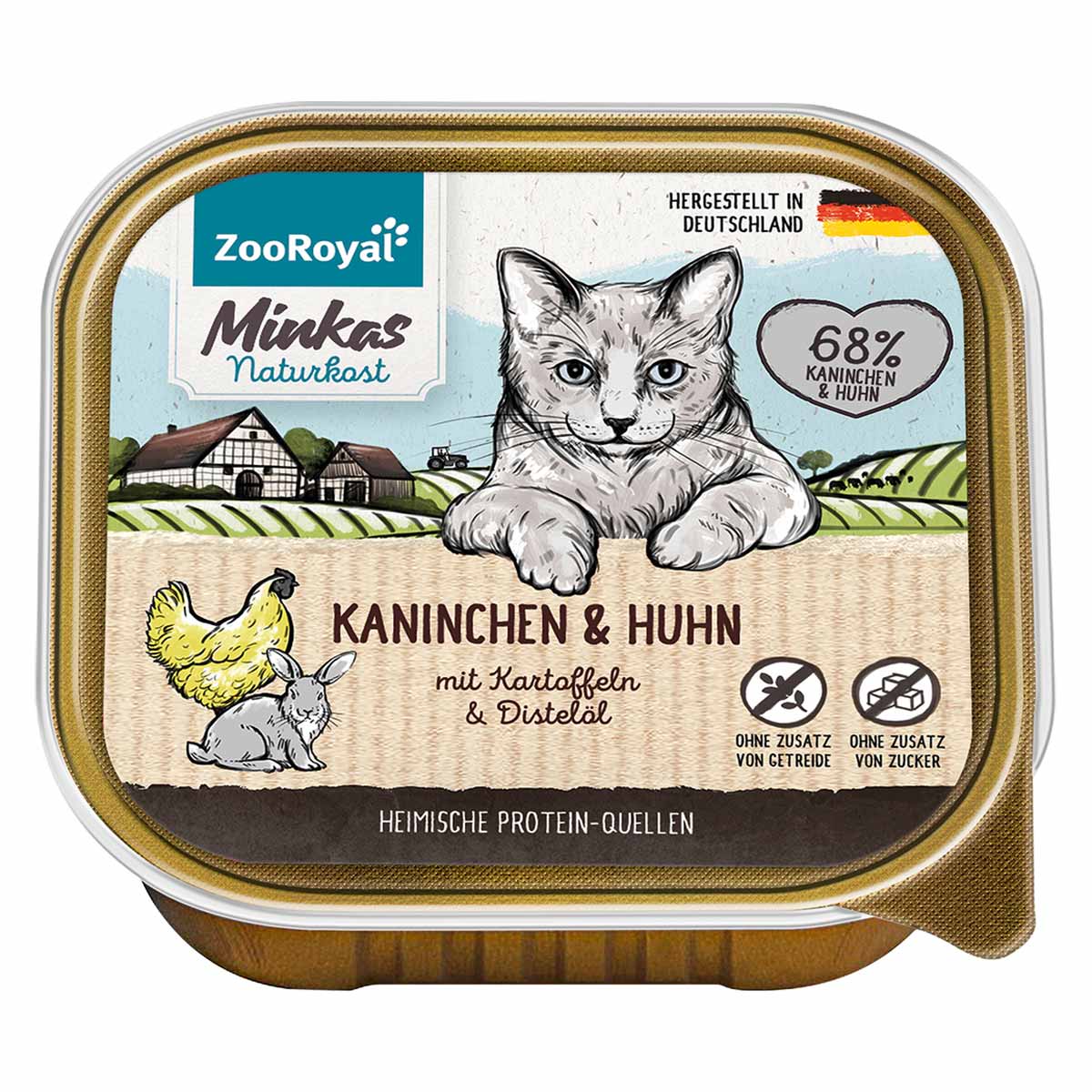 ZooRoyal Minkas Naturkost Kaninchen und Huhn mit Kartoffeln 100g ZooRoyal Minkas Naturkost Kaninchen und Huhn mit Kartoffeln 100g von ZooRoyal Minkas Naturkost