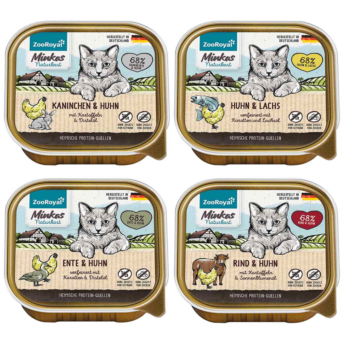 ZooRoyal Minkas Naturkost Mixpaket 16x100g ZooRoyal Minkas Naturkost Mixpaket 16x100g von ZooRoyal Minkas Naturkost