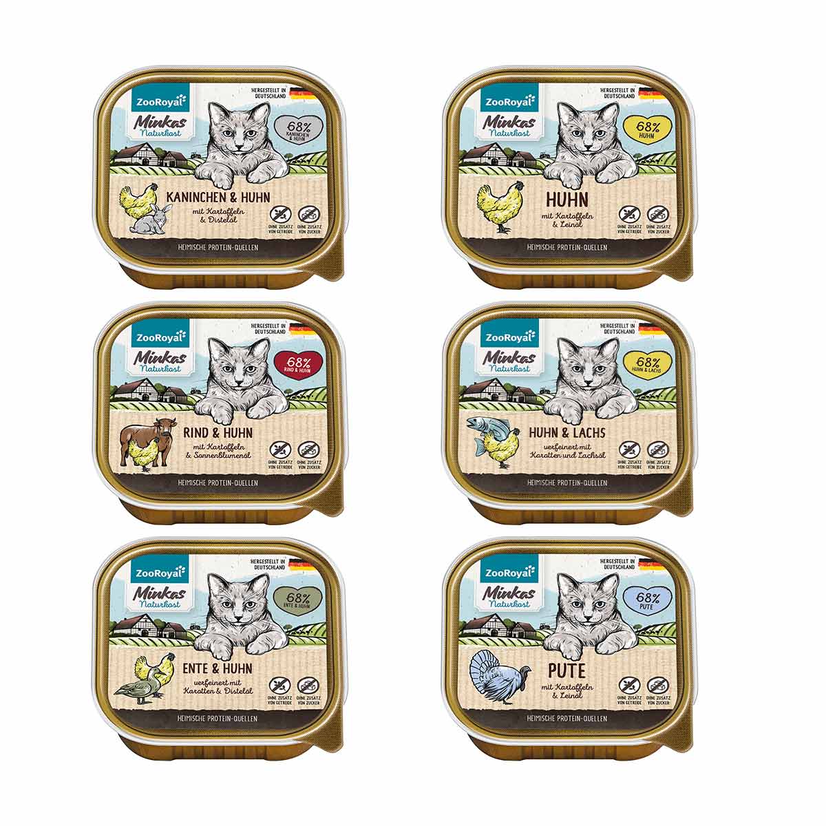 ZooRoyal Minkas Naturkost Mixpaket 6x100g ZooRoyal Minkas Naturkost Mixpaket 6x100g von ZooRoyal Minkas Naturkost