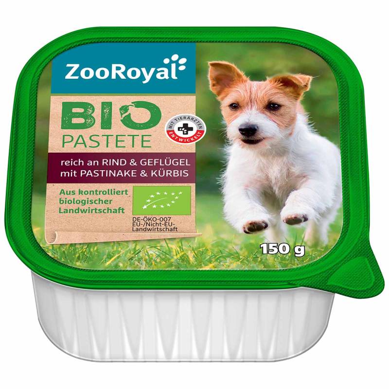ZooRoyal Bio Pastete Rind & Geflügel mit Pastinake & Kürbis 11x150g von ZooRoyal