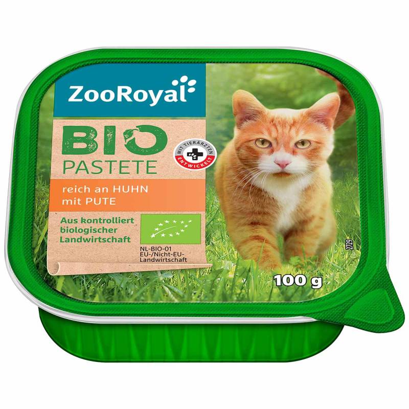 ZooRoyal Bio Pastete reich an Huhn mit Pute 16x100g von ZooRoyal