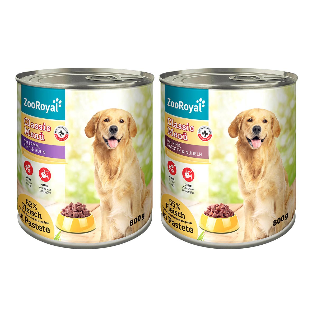 ZooRoyal Classic Menü Mixpaket 2 6x800g von ZooRoyal