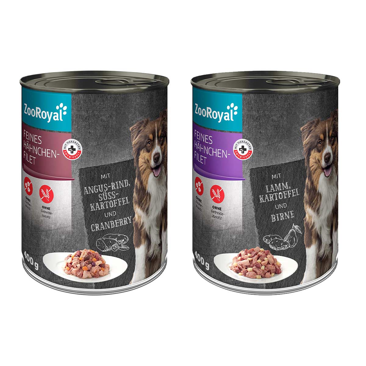 ZooRoyal Feines Hähnchenfilet Mixpaket 12x400 g ZooRoyal Feines Hähnchenfilet Mixpaket 12x400 g von ZooRoyal