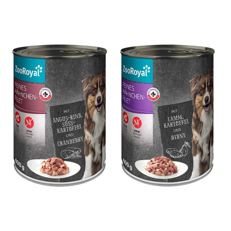ZooRoyal Feines Hähnchenfilet Mixpaket 12x400 g von ZooRoyal