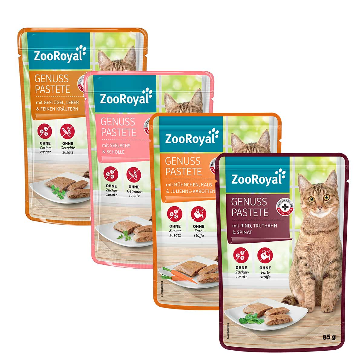 ZooRoyal Genuss Pastete Mixpaket 96x85g ZooRoyal Genuss Pastete Mixpaket 96x85g von ZooRoyal