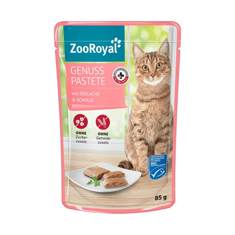 ZooRoyal Genuss Pastete mit Seelachs und Scholle 24x85g von ZooRoyal