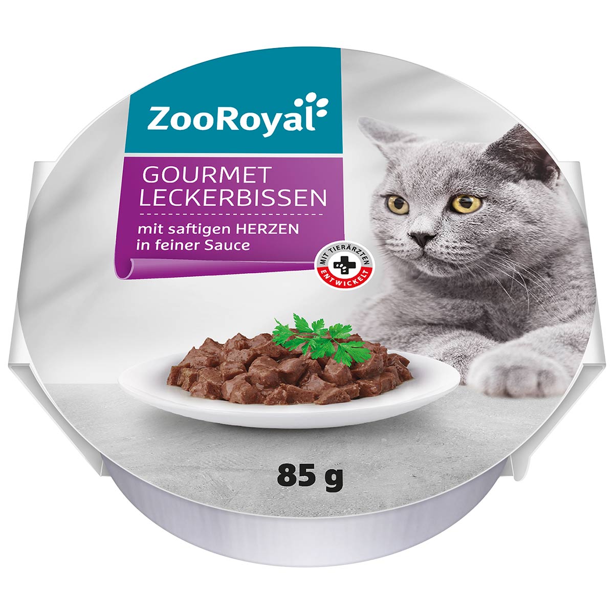 ZooRoyal Gourmet Leckerbissen Herzen in Sauce 12x85g ZooRoyal Gourmet Leckerbissen Herzen in Sauce 12x85g von ZooRoyal