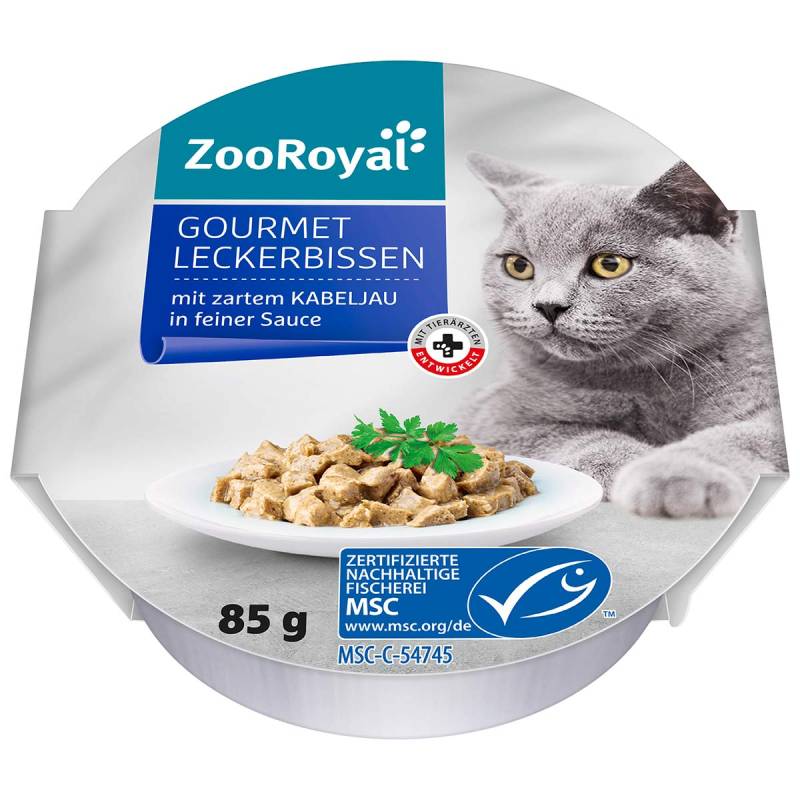 ZooRoyal Gourmet Leckerbissen Kabeljau in Sauce 12x85g von ZooRoyal