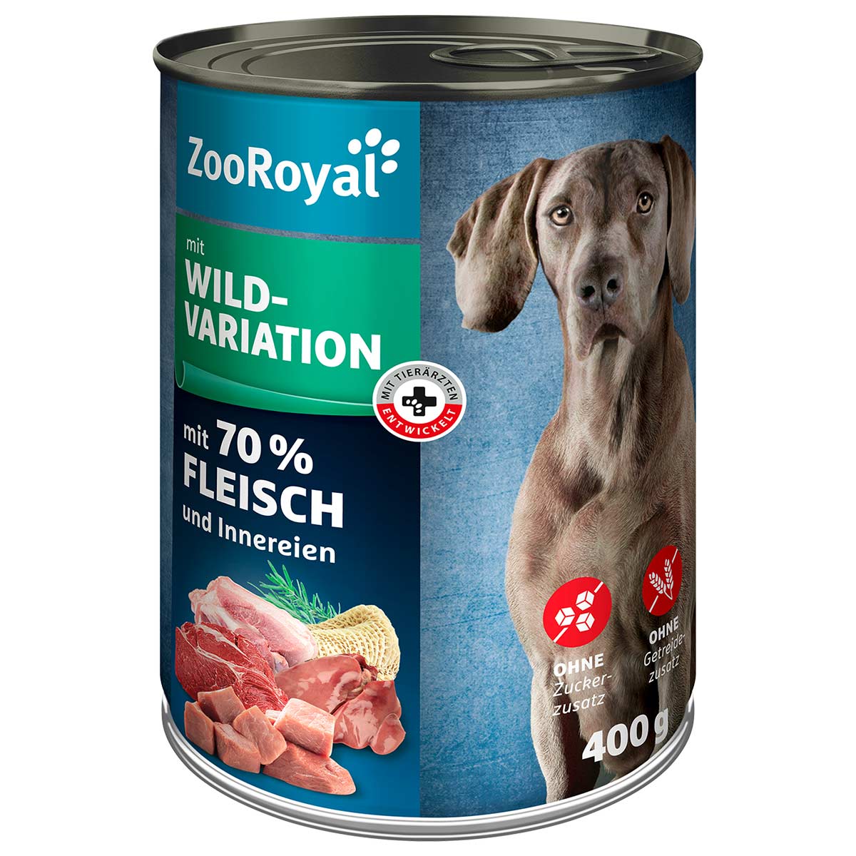 ZooRoyal Hunde-Nassfutter mit Wildvariation 6x400g von ZooRoyal