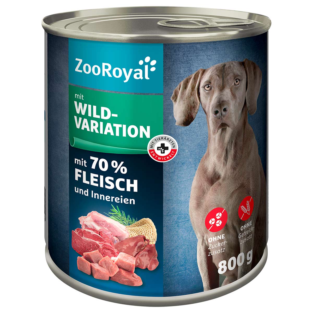 ZooRoyal Hunde-Nassfutter mit Wildvariation 6x800g von ZooRoyal
