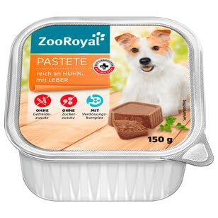 ZooRoyal Hundefutter Pastete reich an Huhn und Leber, 11er Pack (11 x 150g) von ZooRoyal