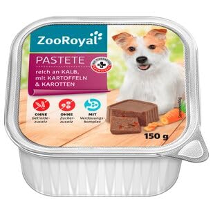 ZooRoyal Hundefutter Pastete reich an Kalb mit Kartoffeln und Karotten, 11er Pack (11 x 150g) von ZooRoyal