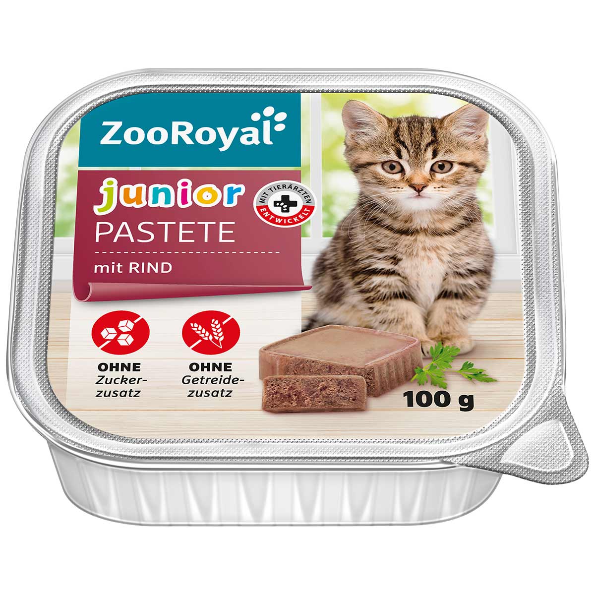 ZooRoyal Junior Pastete mit Rind 16x100g von ZooRoyal