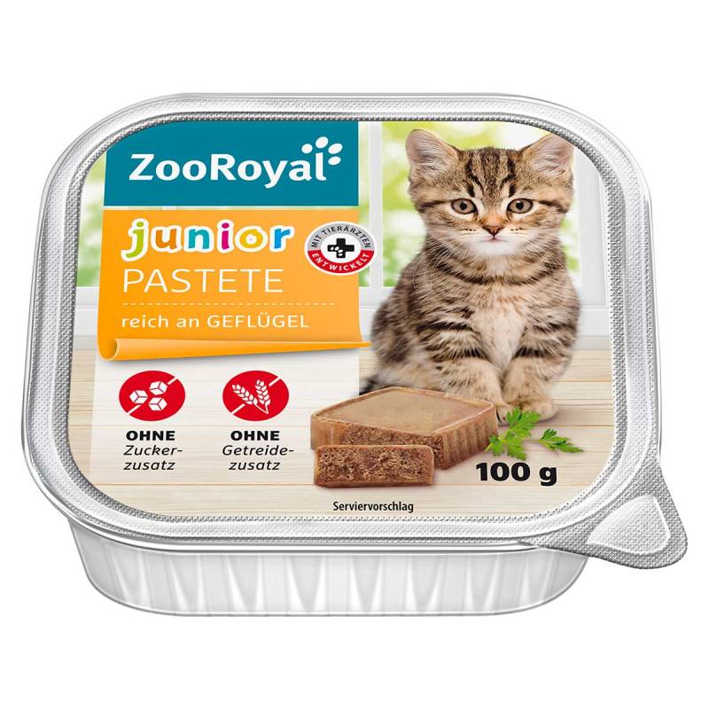 ZooRoyal Junior-Pastete reich an Geflügel 16x100g von ZooRoyal