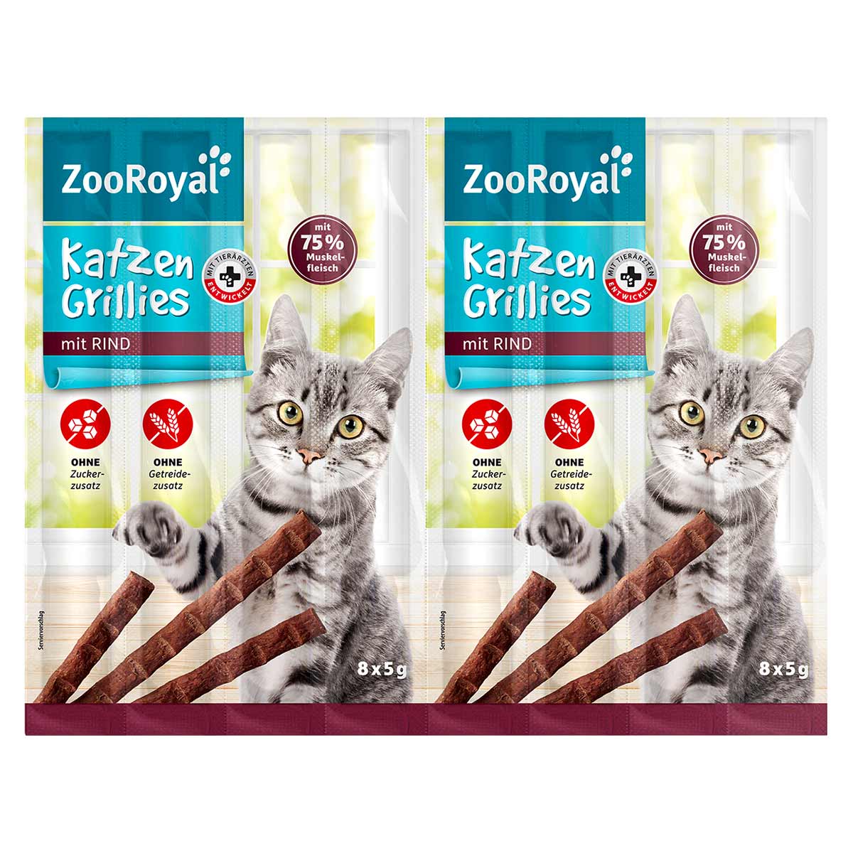 ZooRoyal Katzen-Grillies mit Rind 40x5 g ZooRoyal Katzen-Grillies mit Rind 40x5 g von ZooRoyal