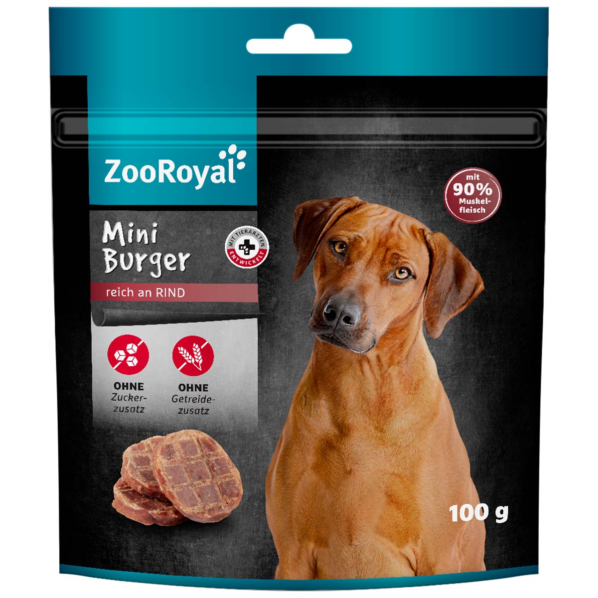 ZooRoyal Mini Burger reich an Rind 100g von ZooRoyal