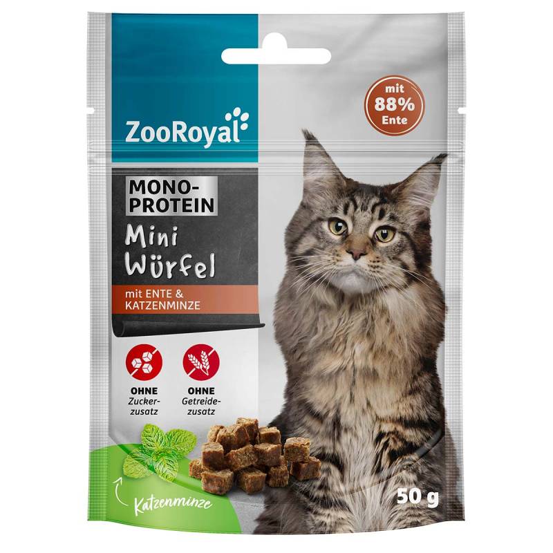 ZooRoyal Mini Würfel mit Ente & Katzenminze 50g von ZooRoyal