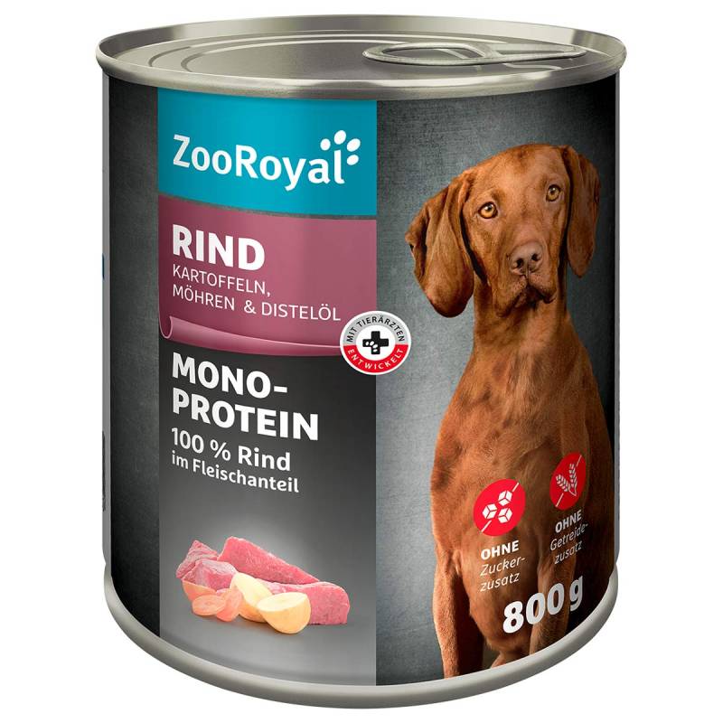 ZooRoyal Mono-Protein Rind 6x800g von ZooRoyal