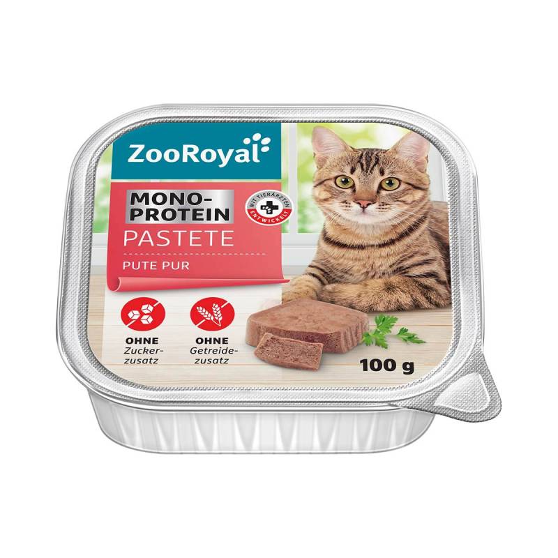 ZooRoyal Monoprotein Pastete Pute Pur 16x100g von ZooRoyal