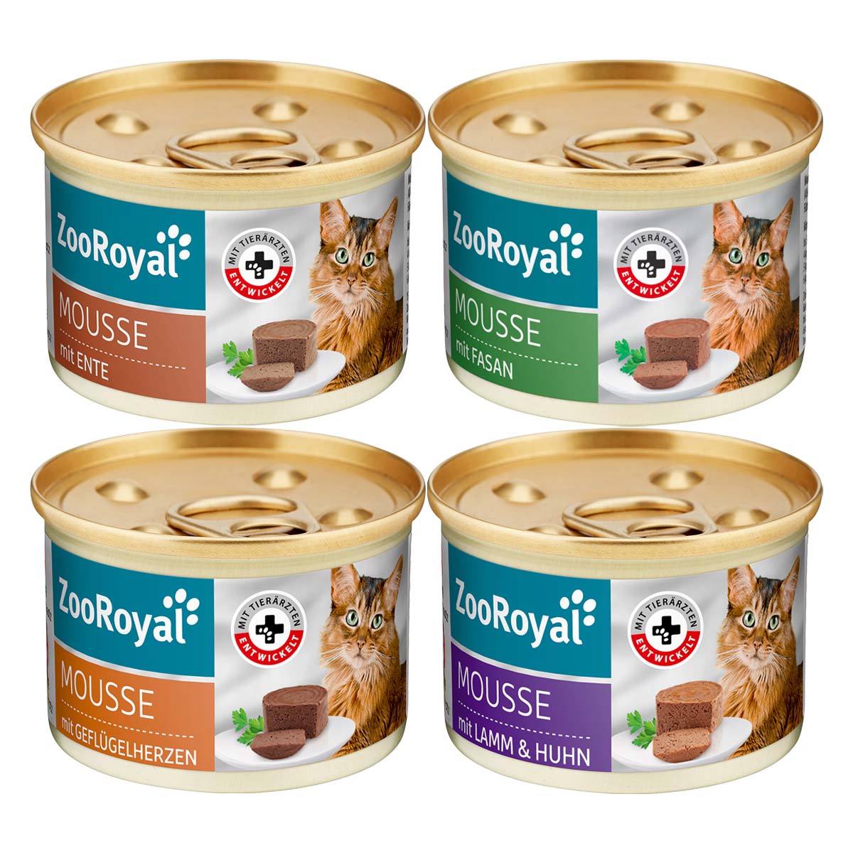 ZooRoyal Mousse Mixpaket Geflügel & Lamm 24x85g ZooRoyal Mousse Mixpaket Geflügel & Lamm 24x85g von ZooRoyal