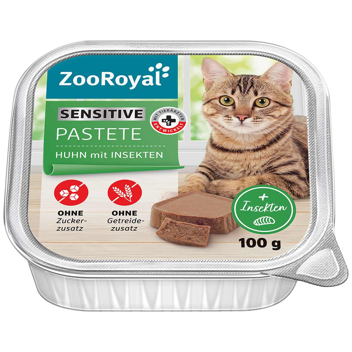 ZooRoyal Pastete Sensitiv Huhn mit Insektenprotein 16 x 100 g ZooRoyal Pastete Sensitiv Huhn mit Insektenprotein 16 x 100 g von ZooRoyal