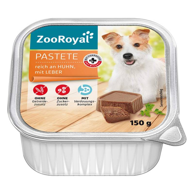 ZooRoyal Pastete reich an Huhn und Leber 11x150g von ZooRoyal