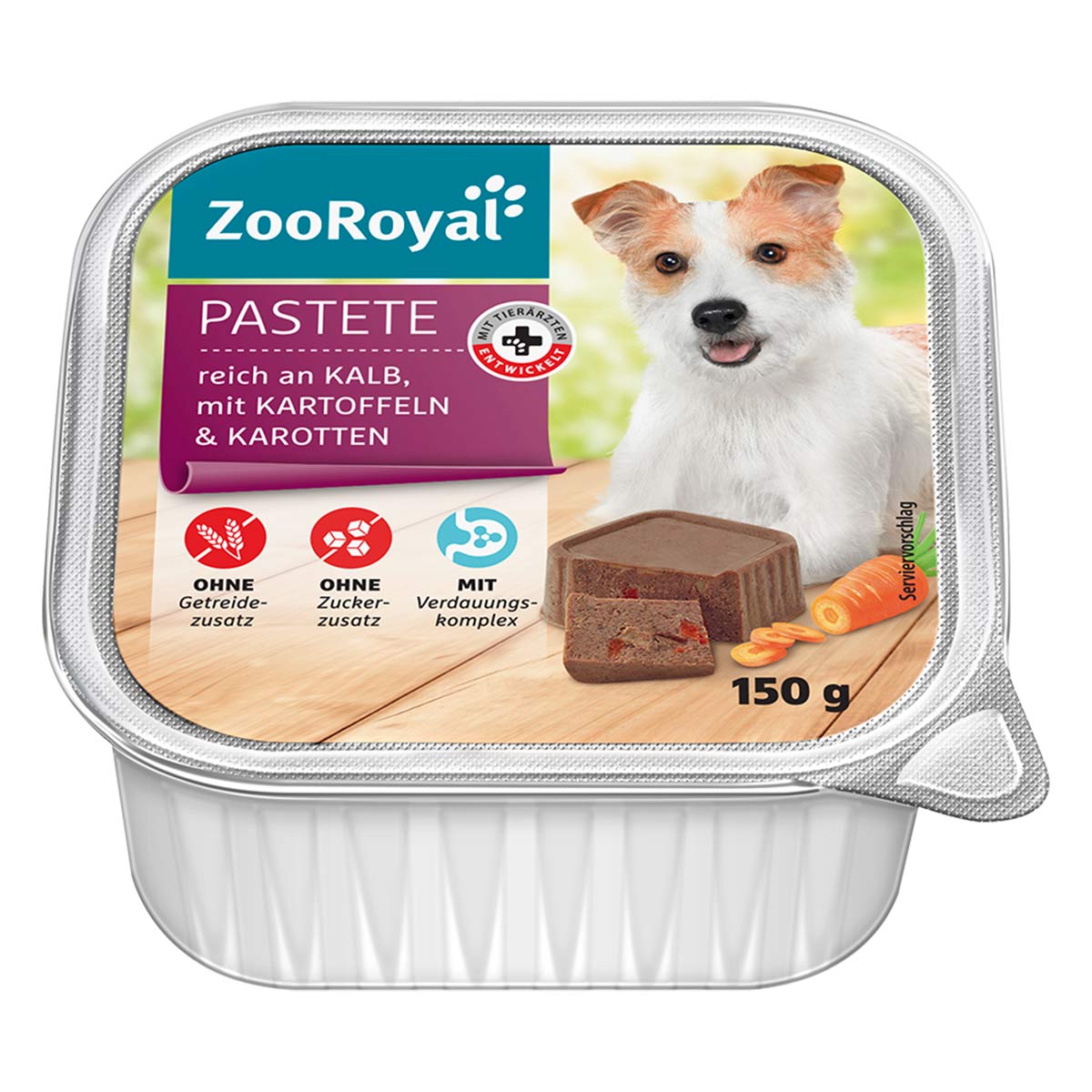 ZooRoyal Pastete reich an Kalb und Kartoffeln 11x150g ZooRoyal Pastete reich an Kalb und Kartoffeln 11x150g von ZooRoyal