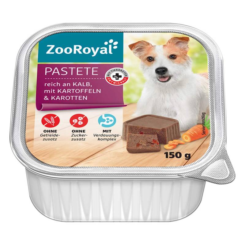ZooRoyal Pastete reich an Kalb und Kartoffeln 11x150g von ZooRoyal